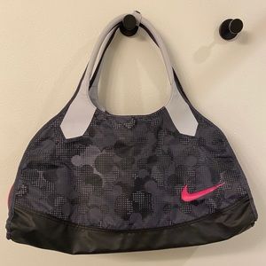 Nike duffel bag pink/gray/black